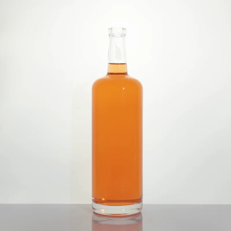 1 liter vodka gin tequila liquor glass bottle hot sell spirits glass bottle wine bottle with cork cap