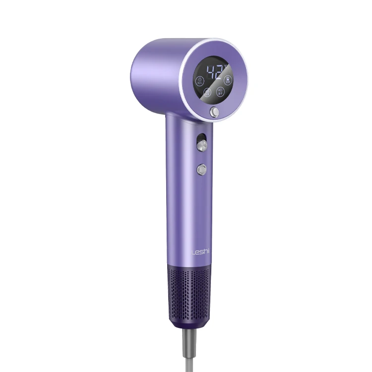 Portable intelligent temperature display screen hair dryer machine high speed brushless hair dryer