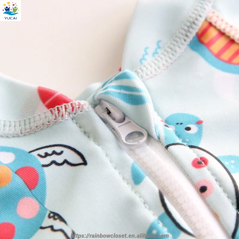 High Quality Unisex Floral Print Waterproof Swimsuit Baby Girl Swimming Pants Vintage Style Swimwear