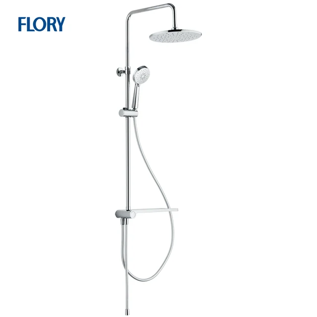 Colonna Doccia Bathroom Shower Kit 50 Stainless Steel Multi Chrome Modern Contemporary Apartment Wall Mounted Shower Set ODM+OEM