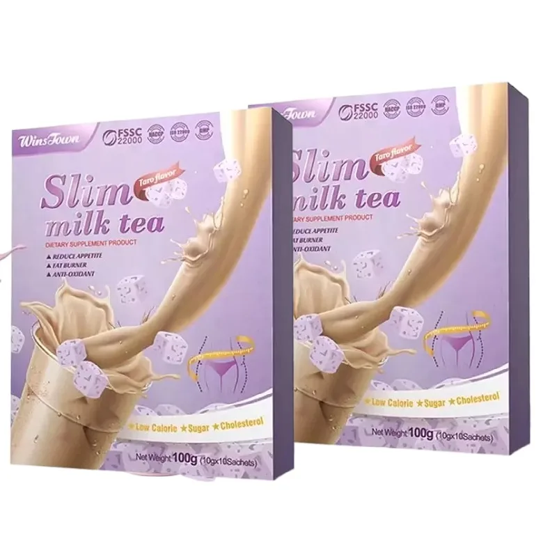 fat slow milk tea weight loss control Customize logo supplement slimming Instant powder slim milk