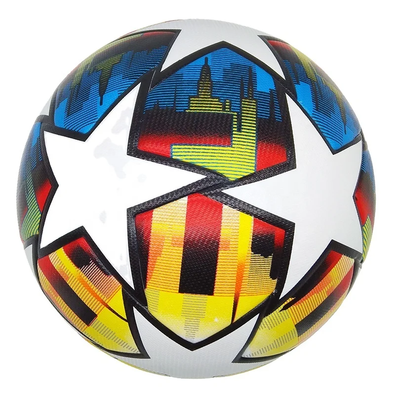 blank custom soccer ball club team print LOGO name top quality PU size 5 football match training balls size 4