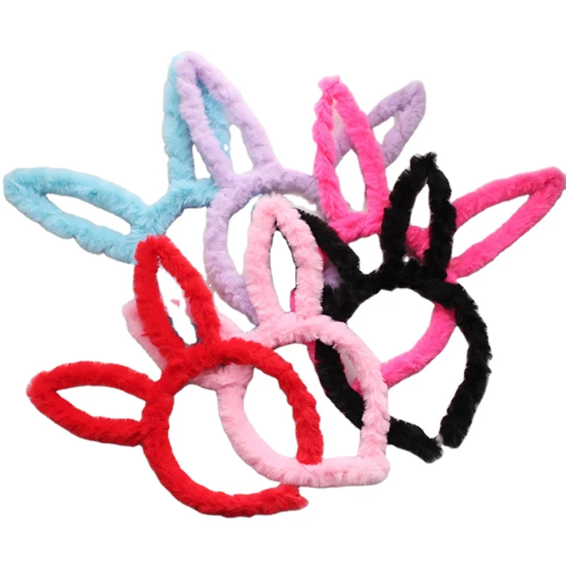 
In stock hot sale plush soft winter Halloween Christmas New Year Stage Costume Party Dress Up Rabbit mouse Cat Ears headband 
