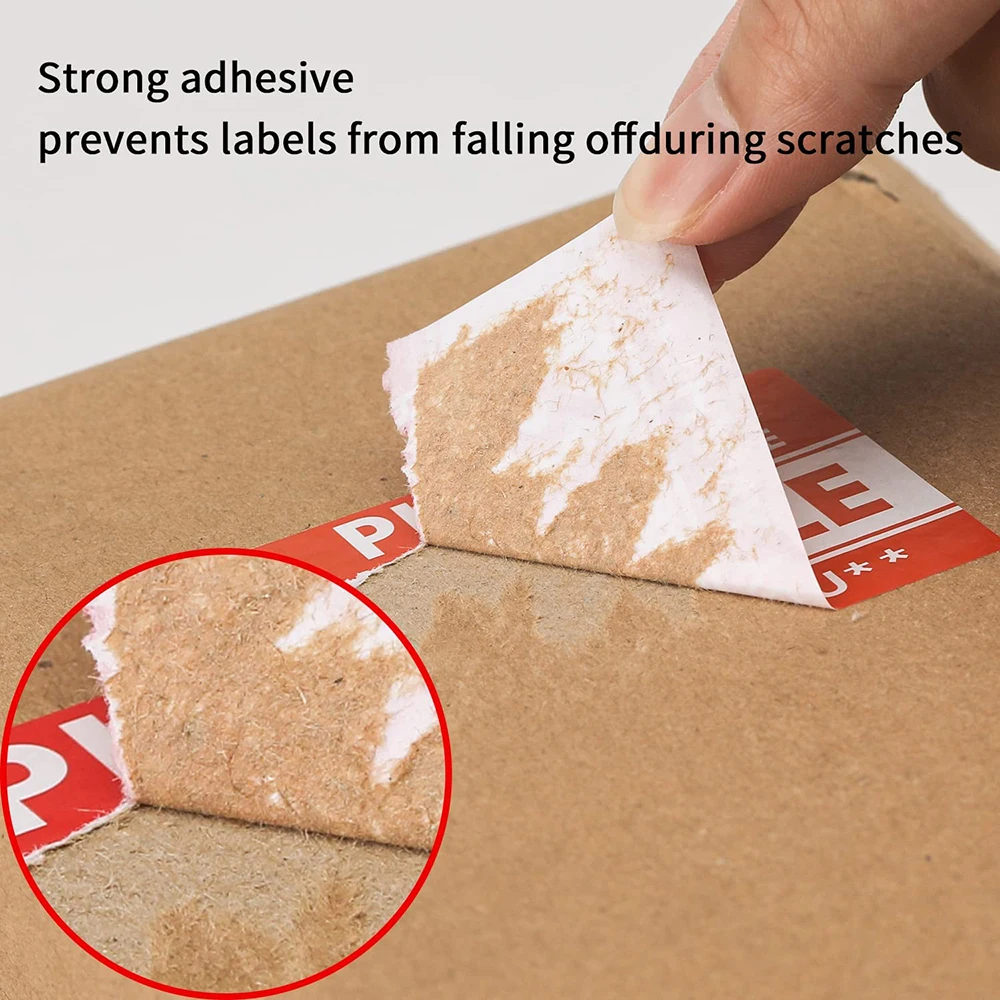 Hot selling very cheap price waterproof adhesive fragile stickers labels for package carton box