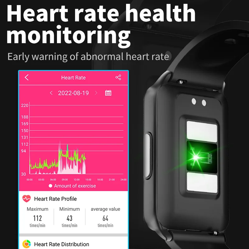 2023 New Ep02 Sports Health Smart Watch Heart Rate Sleep Monitoring Step Counting Multi-Sport Mode Trajectory Tracking Watch