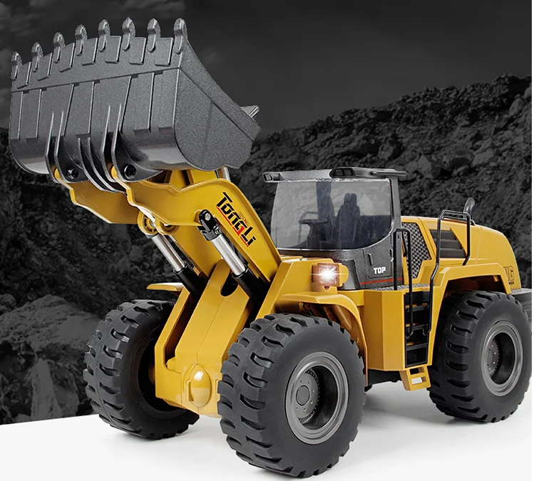 6 channel huina alloy metal model remote control dumper toy rc truck