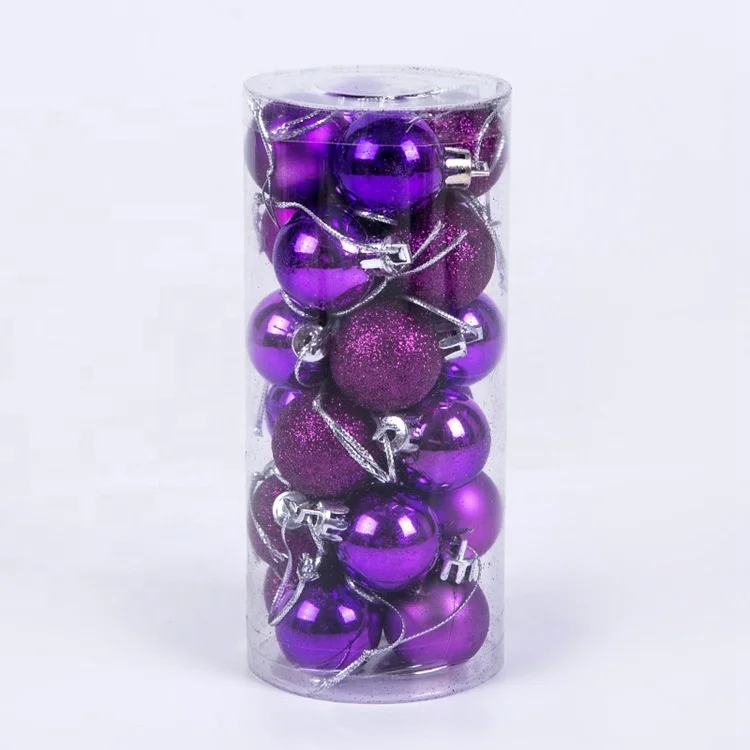 6cm Christmas Balls Ornaments for Xmas Tree - Shatterproof Christmas Tree Decorations Hanging Ball 24pcs