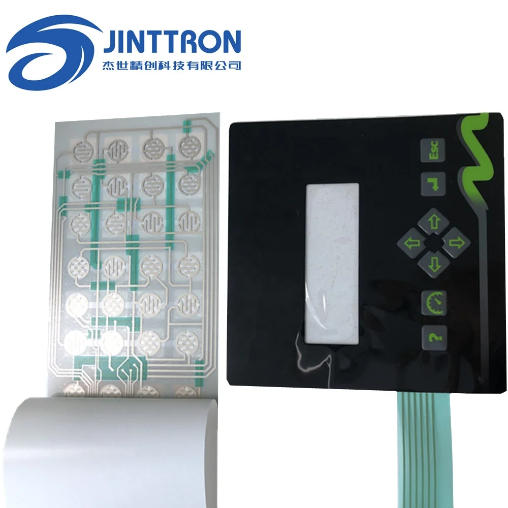 
High Performance PET/ PC Membrane Keypad Switch With Embossing or Flat Buttons, beautiful texts and symbol printings 