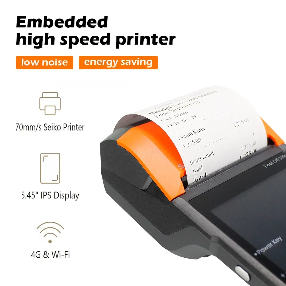 Sunmi V2 Android POS-система Ручной терминал V2S 1D 2D POS-терминал с принтером QR-код сканер для магазина
