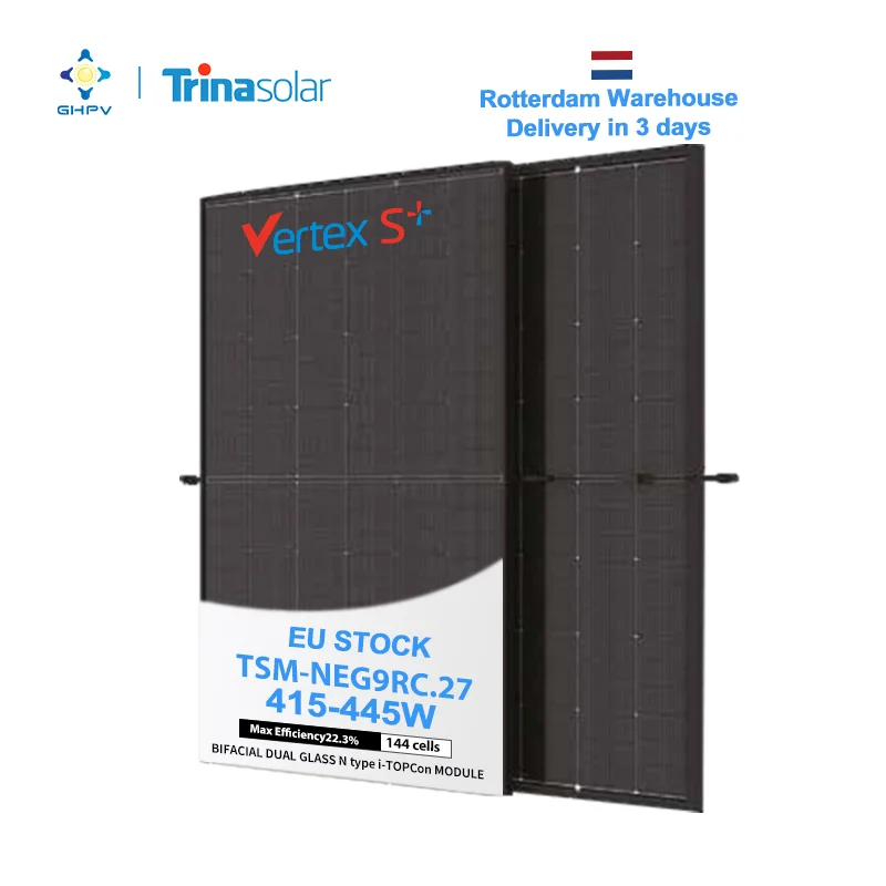Trina Tsm-Neg9Rc.27 Vertex S+ N Type Topcon Module Neg9Rc.27 415W 420W 425W 430W 435W 440W 445W Zonnepanelen Plaque Solaire