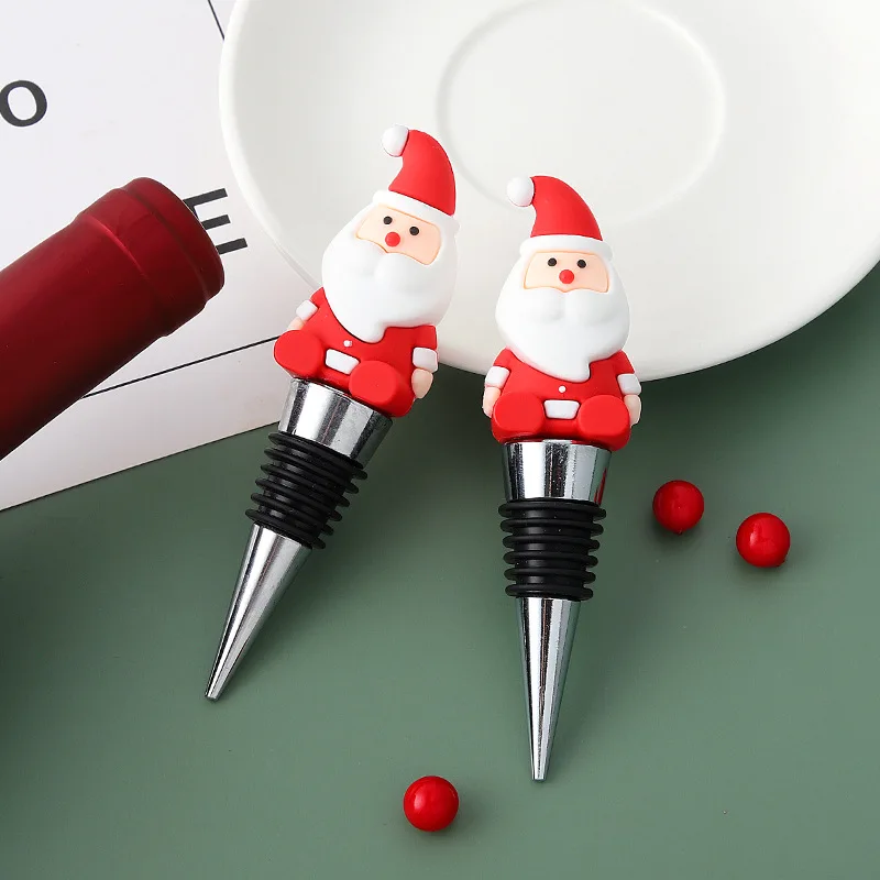 Hot selling Custom logo wine bottle stopper Christmas wine bottle stopper Champagne Red wine stopper