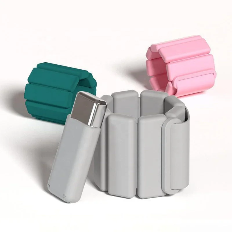 1lb 2lb 3lb Adjustable Wearable Silicone Fitness Wrist and Ankle Weight Bangles Bracelet Band Sport Ankle Wrist Weights