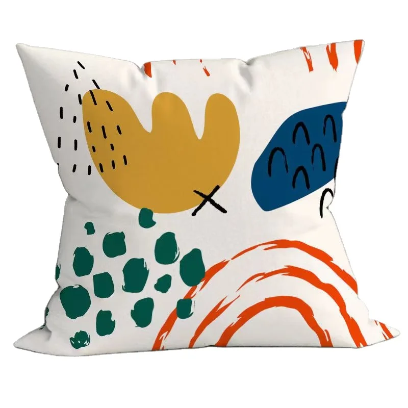 high quality professional digital printed custom size decorative pillow case, cotton anti-pillowing sofa throw pillow case cover