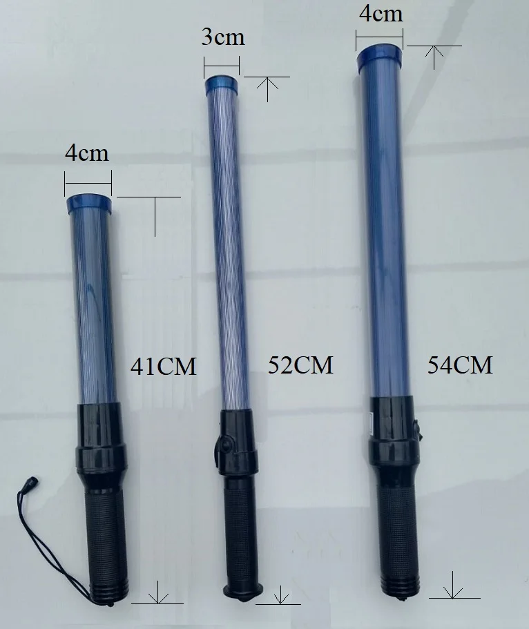 length 52cm blue color road safety traffic control baton