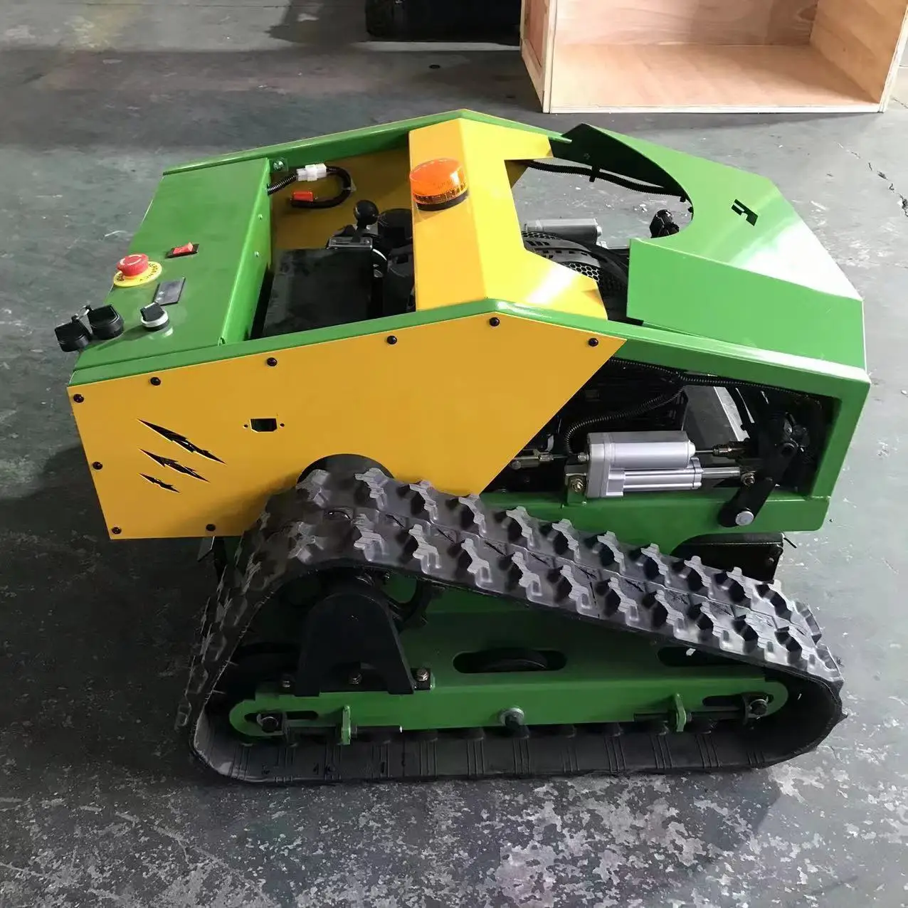 Remote control remote start stop lawn mower HS500/gasoline lawn mower