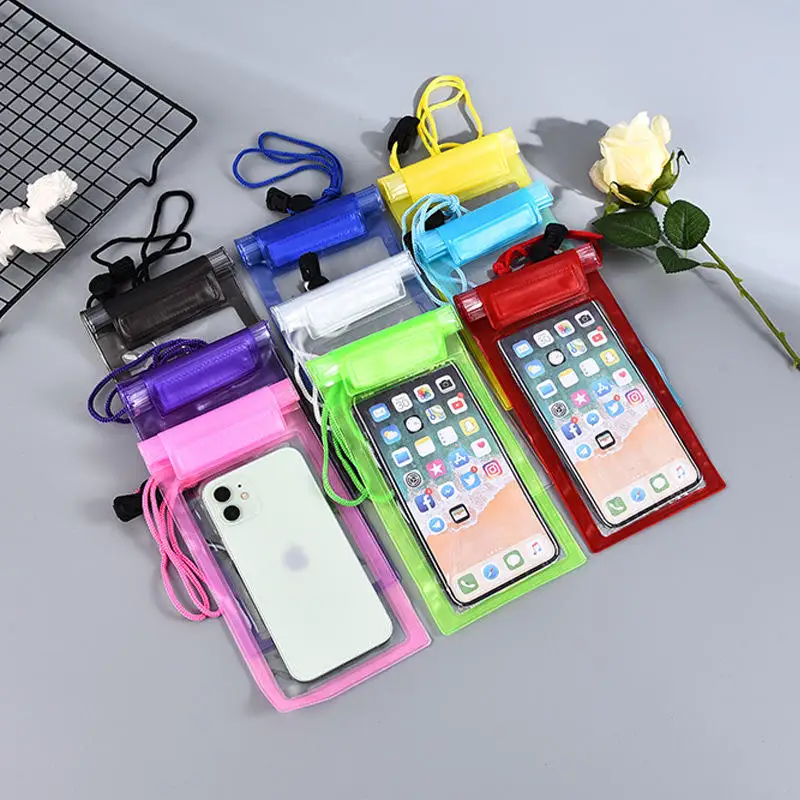 Manufacture Factory Customized Mobile Phone Bag Pvc Smartphone Case Waterproof Bag For Swimming Travel