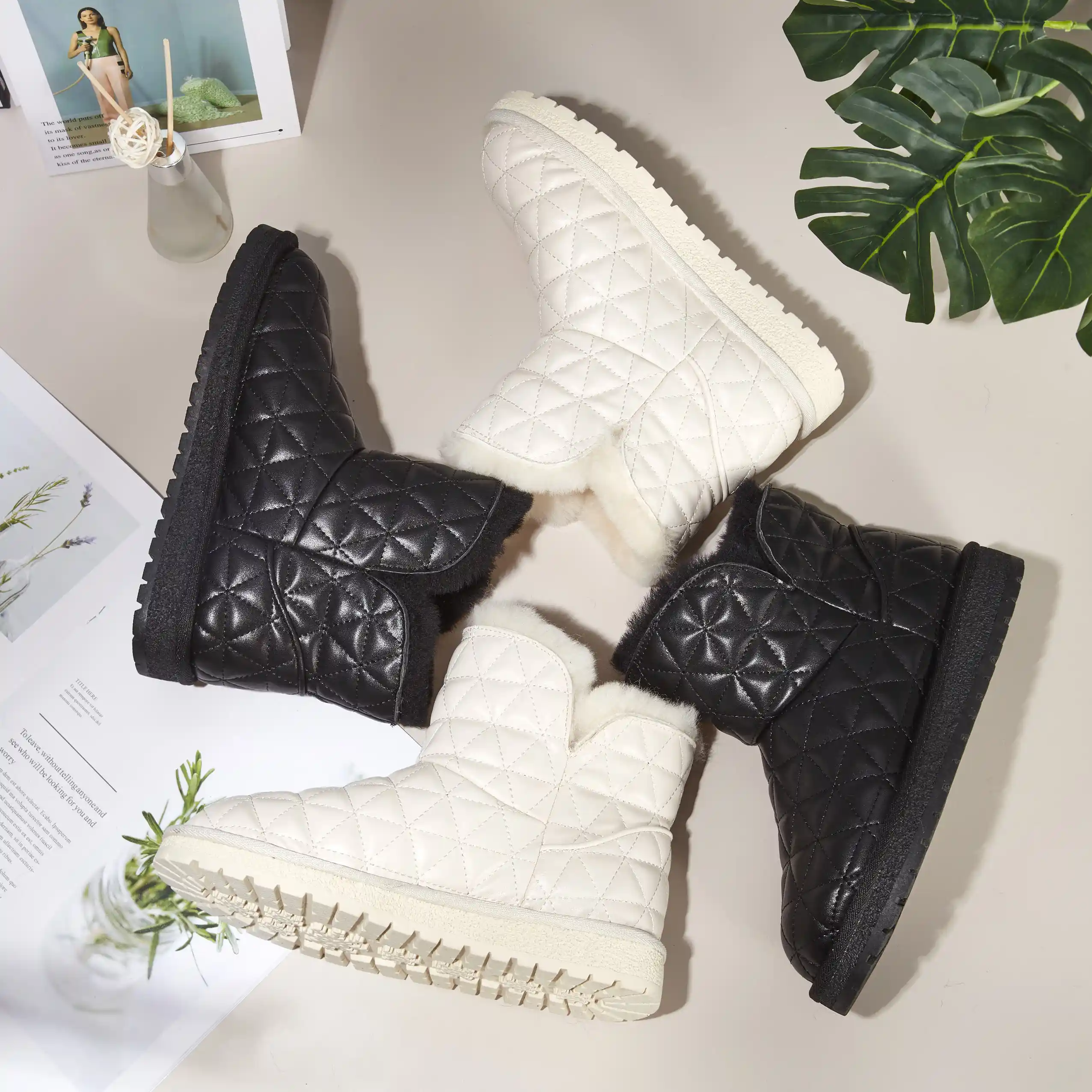 Fashion Winter Snow Boots Thickened Thermal Boots Waterproof And Velvet Snow Boot
