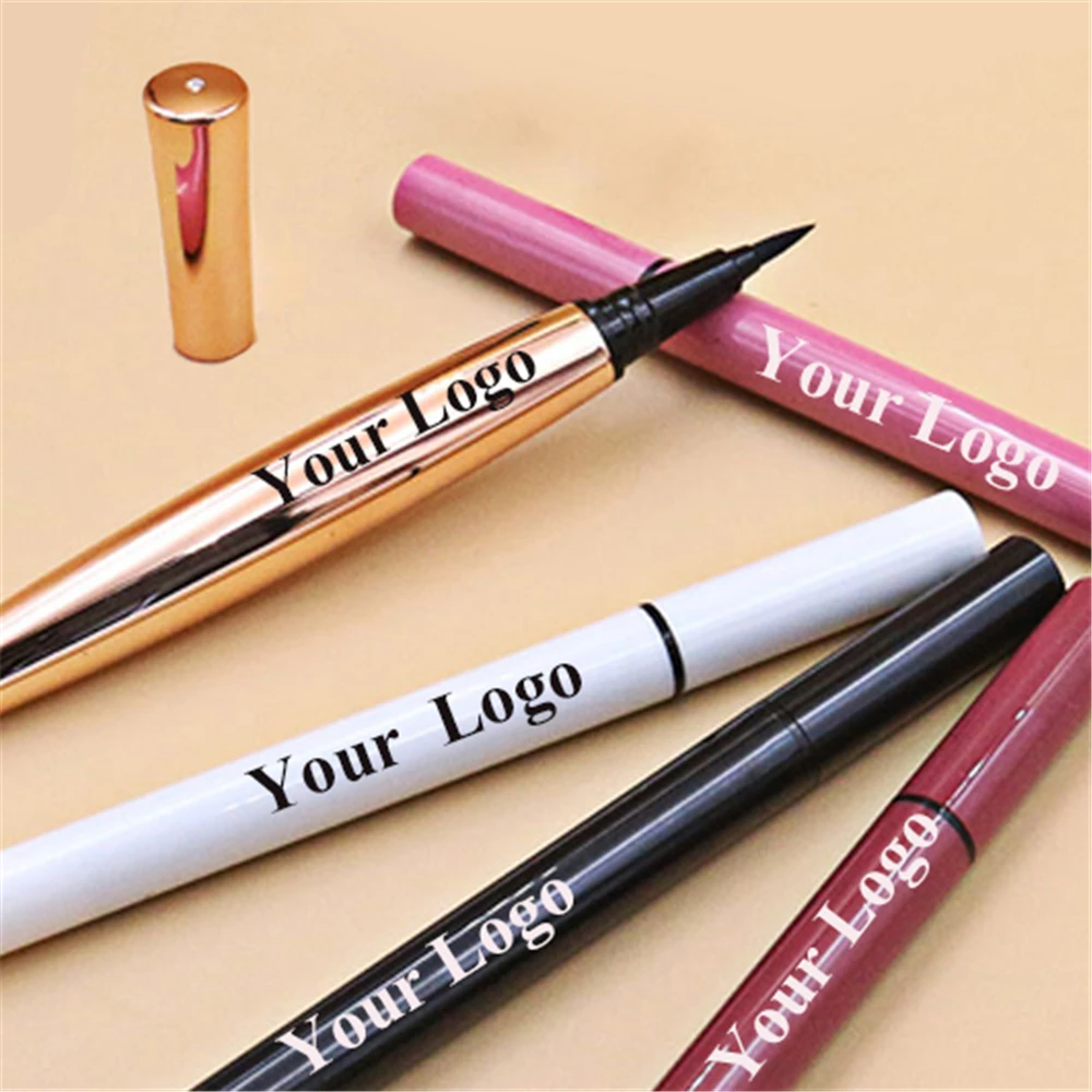 Custom liquid eyeliner pencil clear/white/black eyeliner glue pen gel lash glue eye liner pencil private label eyeliner pen
