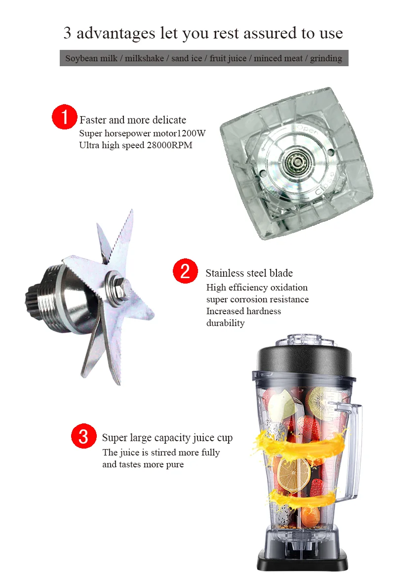 110V/220V Ice Crusher machine Ice juice mixer blender