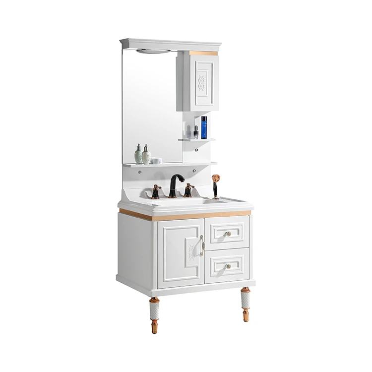 2022 New Design LED Backlit Mirrored Cabinets And Onyx Marble bathroom vanity