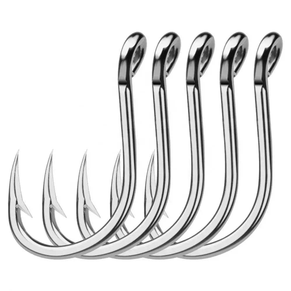 Stainless Steel Fishing Hook Saltwater Jigging Hook 1/0#-13/0# Fishhook Jig Bait Assist Hook Wholesale