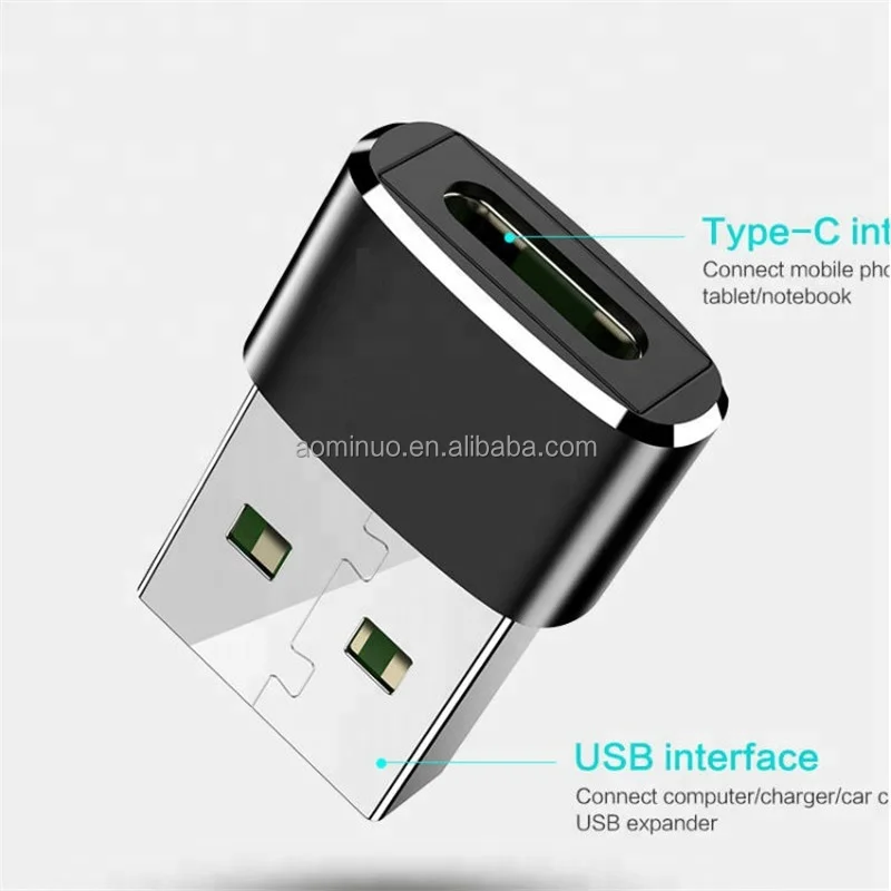 Кабель-адаптер Amazon USB C «Мама»-«папа» 3.1 Type C-USB A OTG для быстрой зарядки и передачи