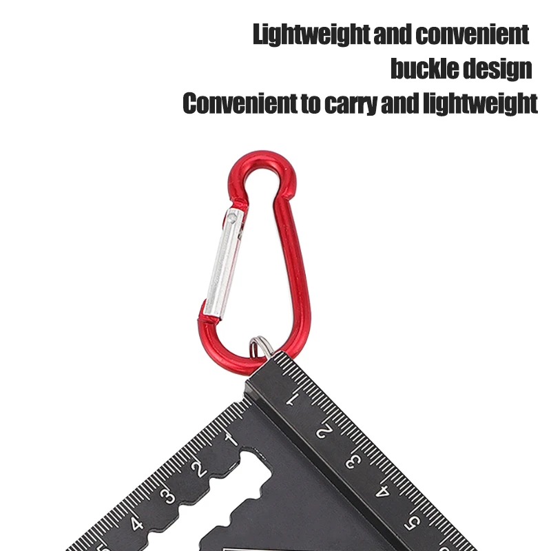 High-Precision 45 Degree Angle Ruler Large Thickened Aluminum Alloy Triangle Board Special Right Angle DIY Woodworking Tool