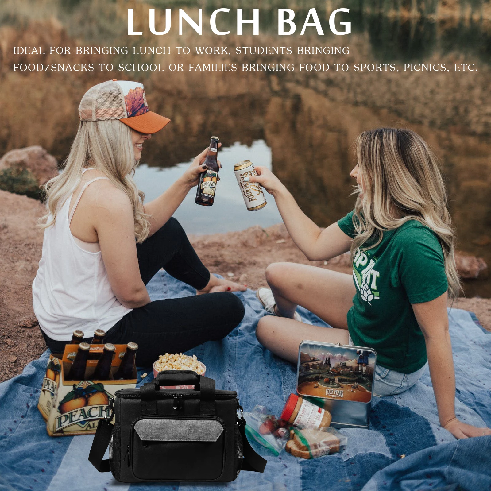Wholesale Price High Quality Thermal Insulated Cooler Lunch Box Bag Men Women Kids in School Delivery Food Bag in Cooler