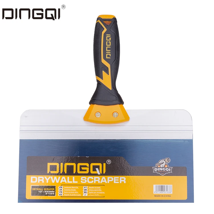 Factory Production Hot Sale High Quality Multifunctional Rubber Handle Steel Blade Scrapper Putty Knife