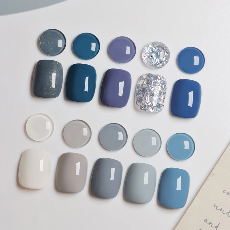 Long Lasting Gel Nail Polish Beauty Soak Off Uv Gel 12 Colors Solid Eye Shadow Fashion Nail Polish UV Gel Polish Wholesale