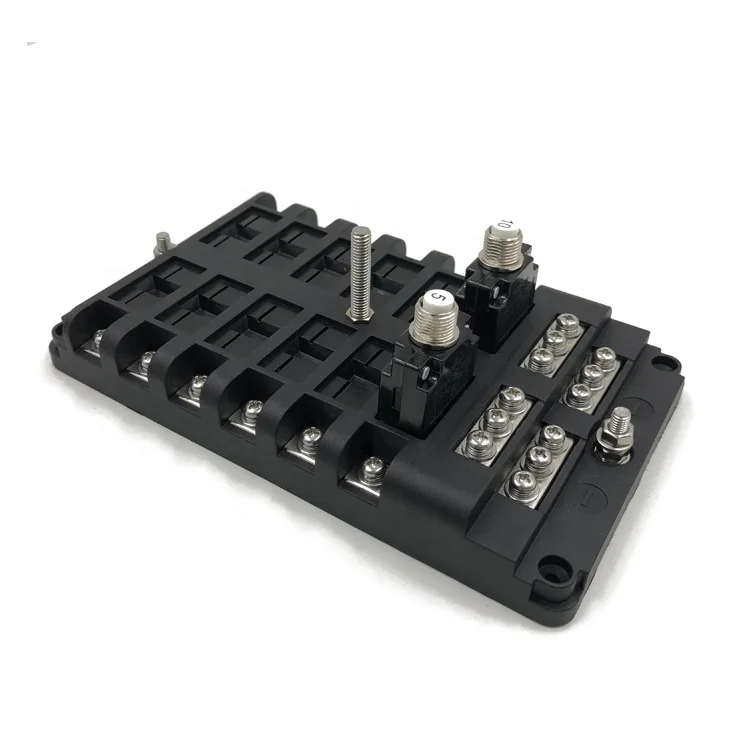 Waterproof DC Marine Truck Automotive Circuit Breaker Panel Block With Negative Bus Bar