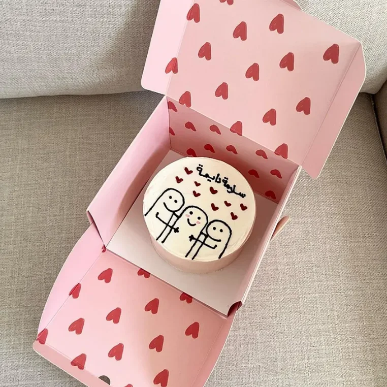 Small Cake Boxes Packaging Custom Logo Cardboard Paper Boxes For Cakes