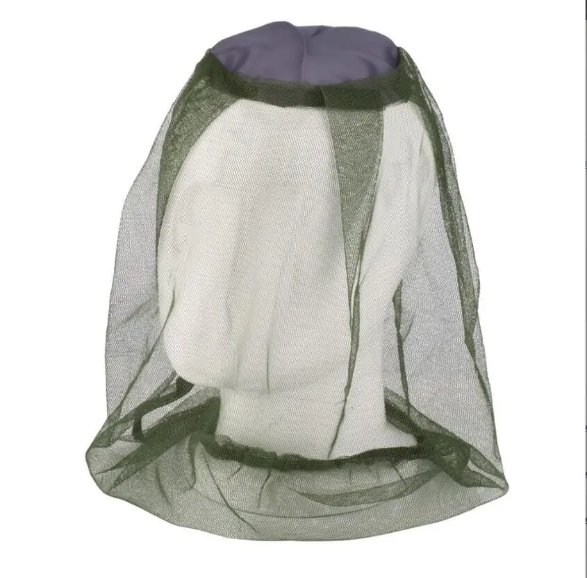 Outdoor Fishing Cap Anti Mosquito Insect Garden Beekeeping Hat Camping Bug Mesh Head Net Face Protector Hats Fishing Cap Nets
