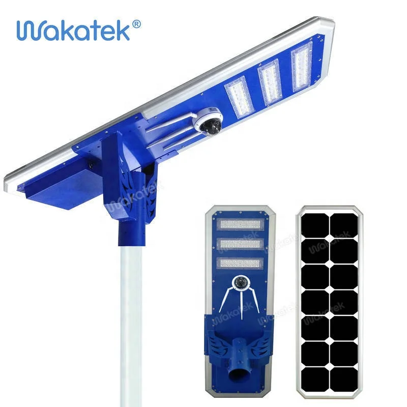 Winatek 60 Вт 4g камера ip Солнечный светодиодный фонарь для улицы все в одном солнечный уличный с