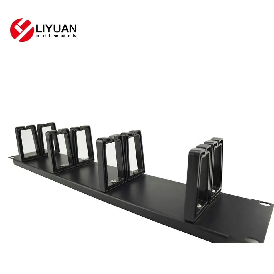 10 Inches 1U Patch cable management with Metal Cover