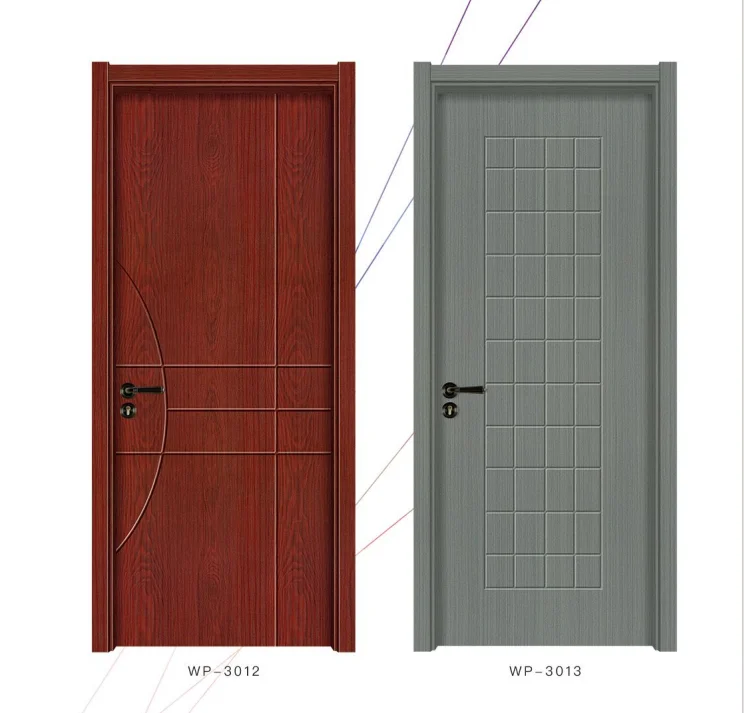 Factory wholesale Classic easy install bedroom interior wood door customized room slab door solid wood door