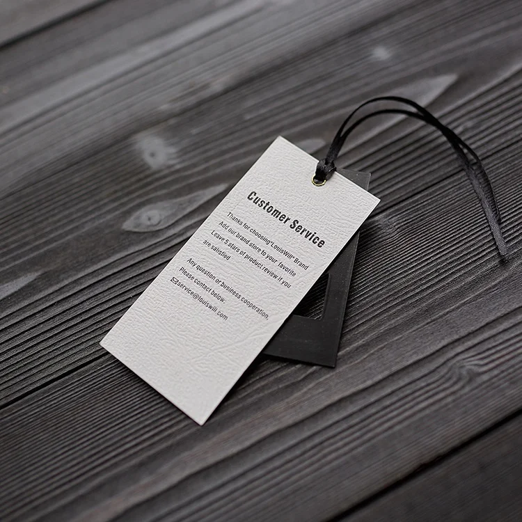 
Customized luxury garment hang tags with string white cardboard paper hang tag recycled paper hang tag for garment 