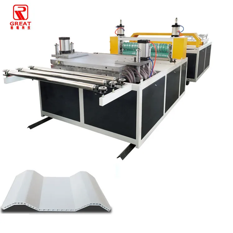 PVC roofing tile making machine plastic roof tile machinery production line