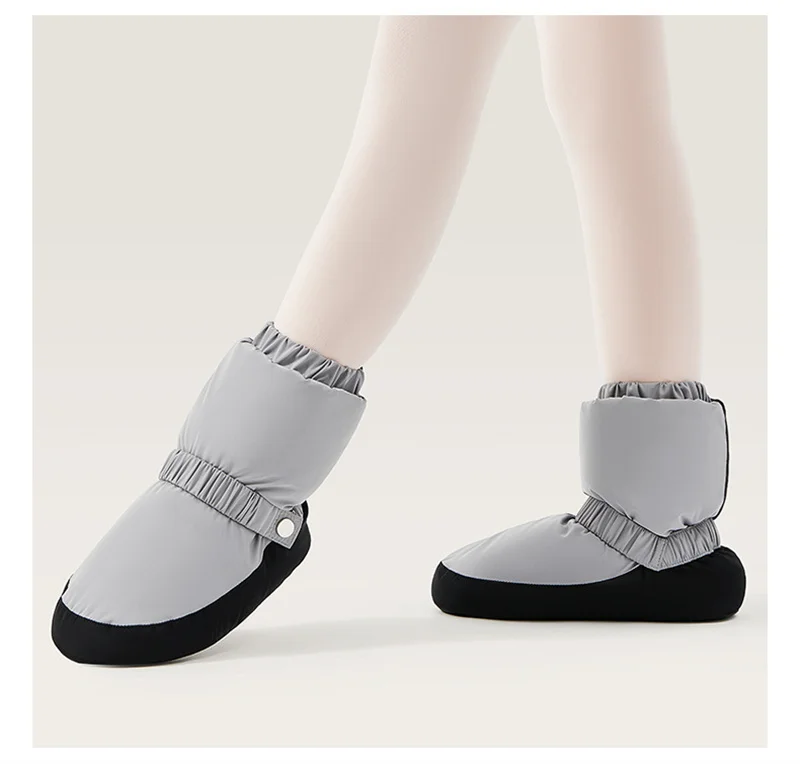 Хит продаж модные складные женские зимние утепленные Джазовые ботинки для девочек и женщин балетные танцевальные