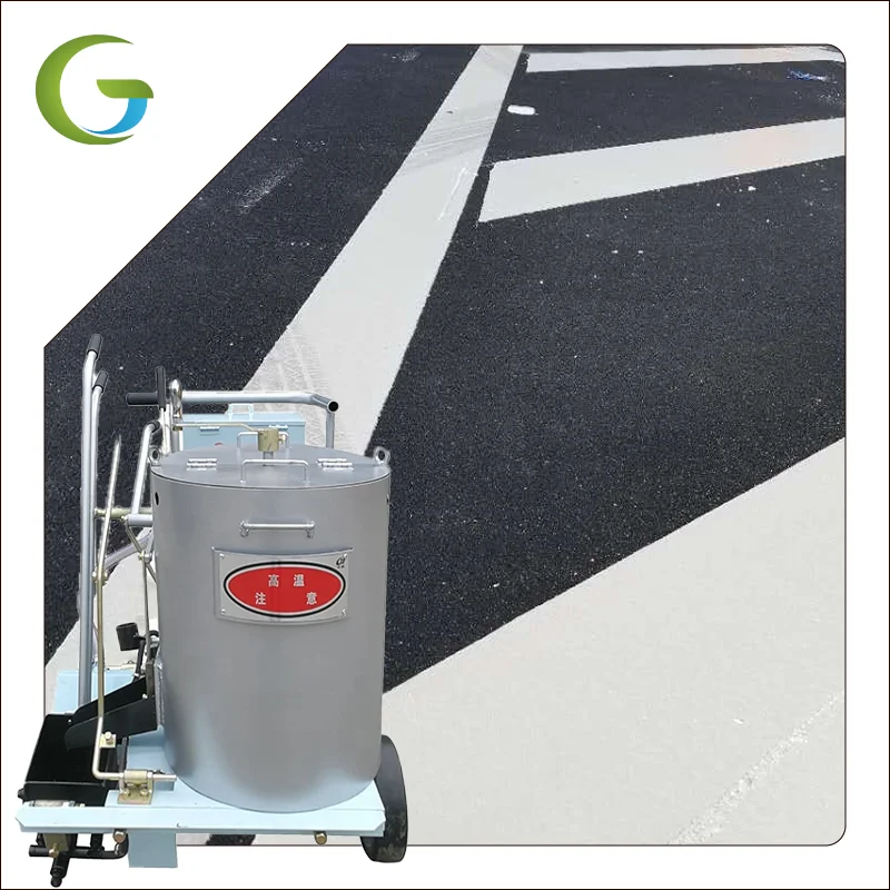 Eco-Friendly Hand Push Thermoplastic Road Painting Machine With An Engine