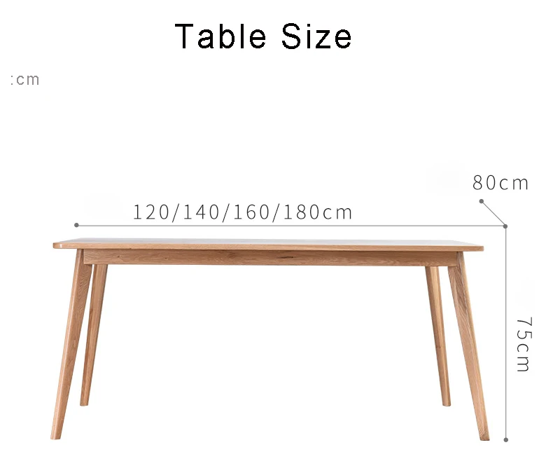 Modern Wood Dining Room Furniture Solid Wood Kitchen Dining Table Coffee Breakfast Long Table