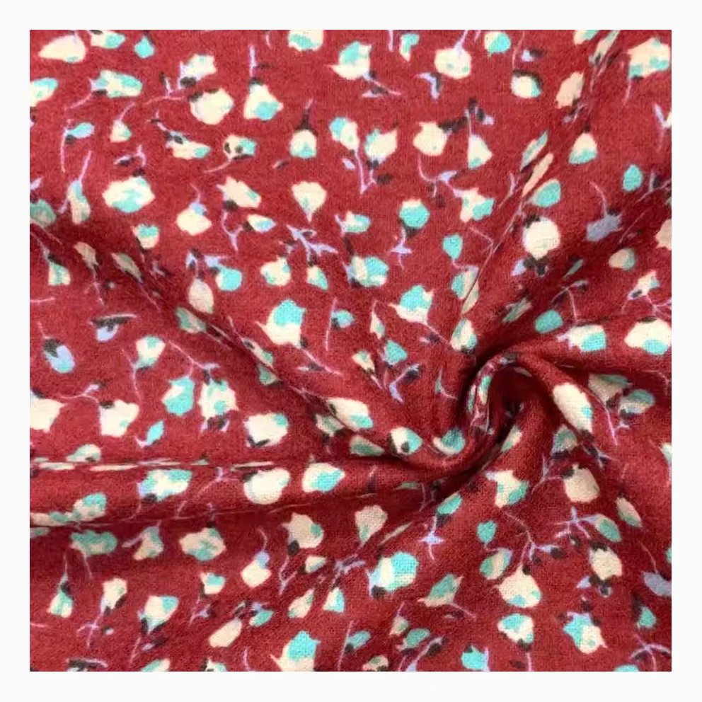 Hot seller Cheap price Soft Plain active staining cotton fabrics for woman floral casual dresses dress