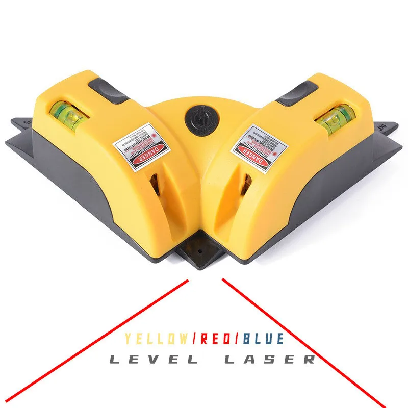 Hicen Right Angle cross line square red line Right angle Instrument Horizontal & Vertical laser level withe suction cup