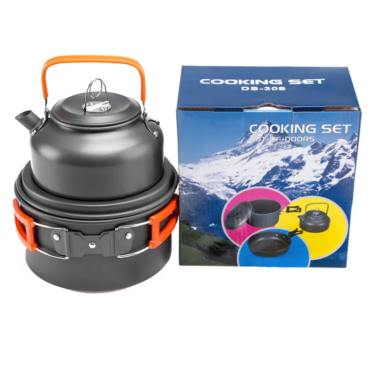 Travel Camping Cookware Perfect Outdoor Cooking Equipment Most Complete Camp Nonstick Pots Set