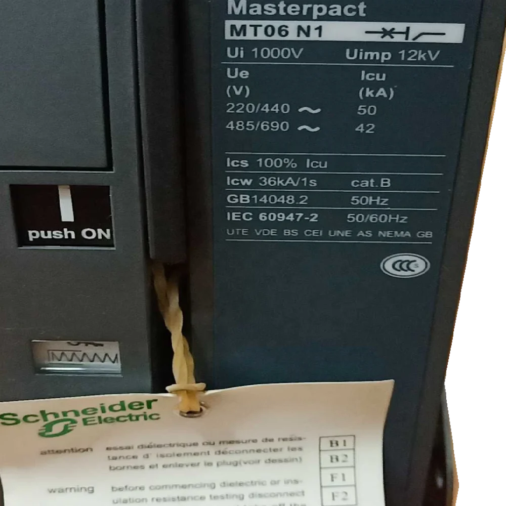 
MT06 N1 3P4P Standard fixed frame circuit breaker material number 47113 and 47119 