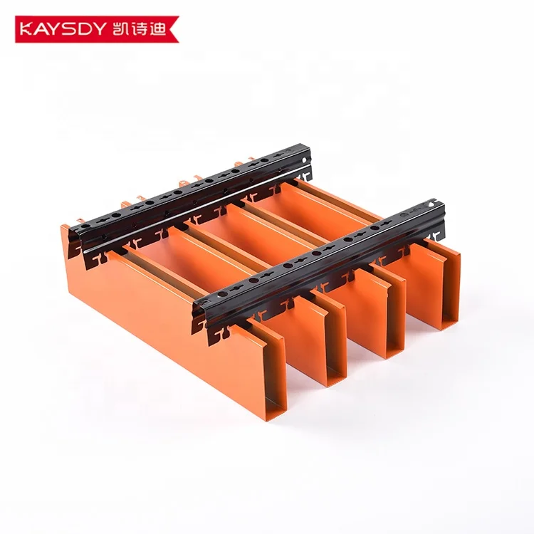 Interior Decor Aluminum Strip Baffle Linear Ceiling panel Suspended Metal Ceiling False Ceiling Design for Living Room Hall Mall