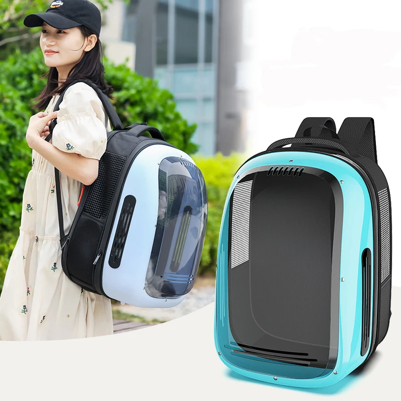 Wholesale Colors Transparent Dog Cat Space Capsule Carrier Bag Travel Pet Backpack Bag