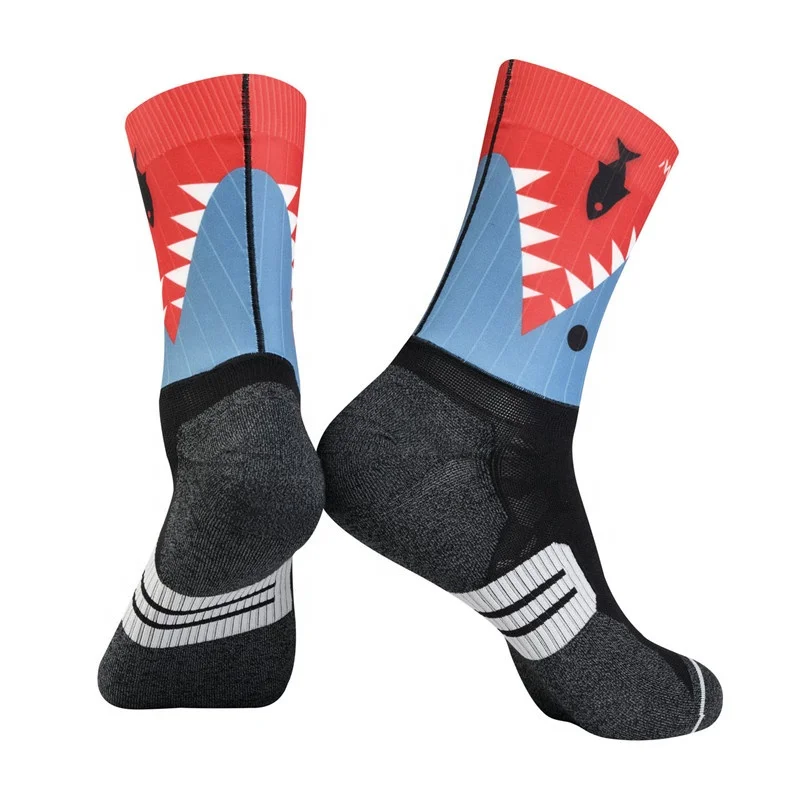 Pro Sport Team Road Bike Bicycle Sublimated Custom Printed Logo Aero Cycling Riding Socks