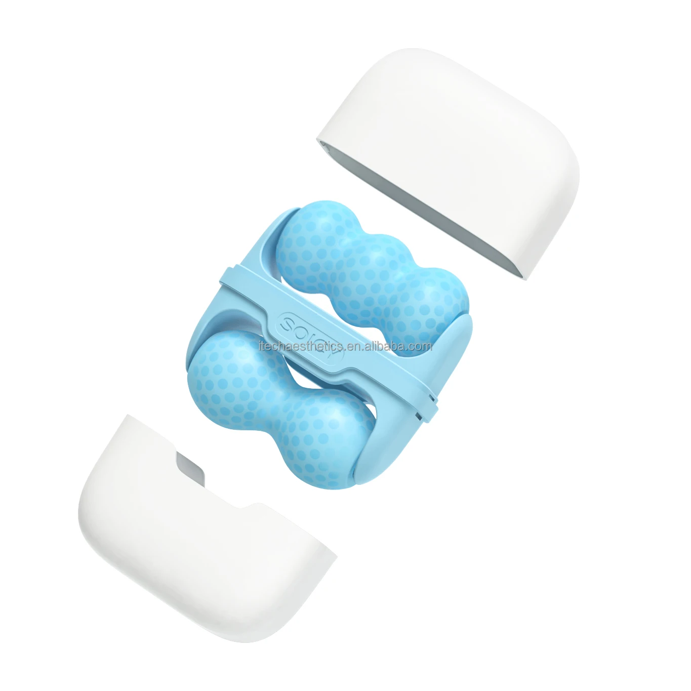 Soicy S30 with double ice roller head Puffiness Stick Massager V-shaped  massage Facial Roller Skin Care Tool for Wrinkles