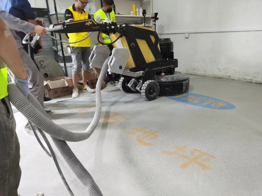 Автоматическая шлифовальная машина для пола 850 мм, шлифовальная машина для бетона с вакуумной шлифовальной машиной для пола